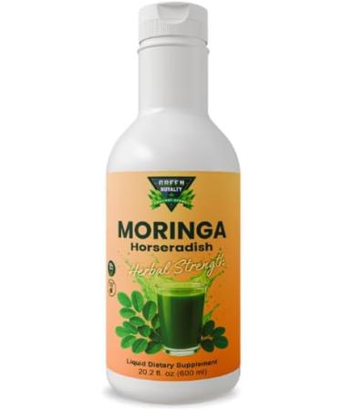 GREEN ROYALTY Moringa Horseradish Tonic Supplement Herbal Strength Formula Plant-Based Wellness Support Sugar Free Vegan Gluten Free 20.2 fl oz - Buy Online on GoSupps.com