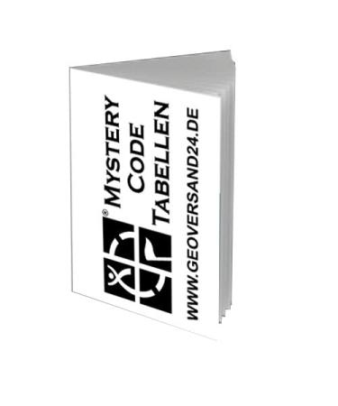 geo-Versand Unisex Adult Geocaching Pocket Planner Mystery Decoding Tables Book Booklet D5 Solution Multi-Colour 10 cm