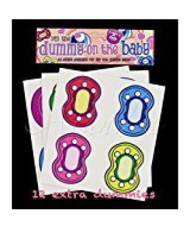 2 x 12 additional pacifiers to attach the pacifier to the baby game.