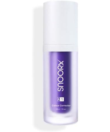 SNOORX Toothpaste Color Correcting Teeth Whitening - Purple Achieve UK Dental Teeth Shade A1 Approved SNOORX Money Back Guarantee Travel Size Stain Removal Toothpaste - Buy Online on GoSupps.com