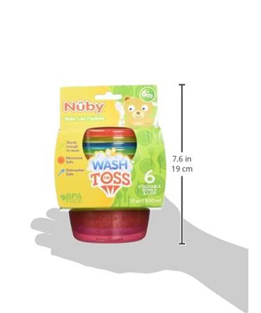 N by Snack Pots 300ml - Pack of 6 Assorted Colors for 3m+ | International Shipping Available - Buy Online on GoSupps.com