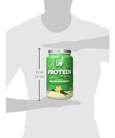 Ergogenics Plant Protein +Greens Vanilla (720 Gram 24 Servings) - Best Plant-Based Protein to Build Muscle - Organic Nutrient Rich Gluten Free Non Dairy Vegan Non Soy & Pea Non GMO Zero Sugar - Buy Online on GoSupps.com