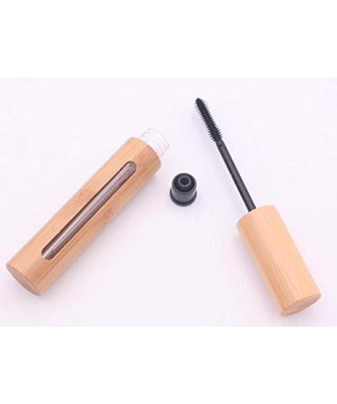 2Pcs 6ml Bamboo Mascara Bottles with Wand - Refillable Empty Eyelash Container for DIY Growth Oil - Travel Makeup Beauty Tools - Buy Online on GoSupps.com