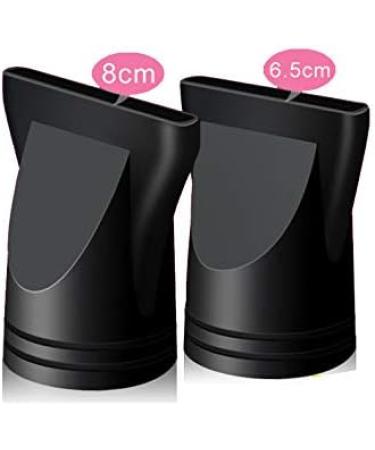 2PCS Non-Universal Black Plastic Salon Hair Dryer Nozzle Replacement Narrow Concentrator Special Hairdressing Styling Tool Fit for Outer Diameter - Buy Online on GoSupps.com