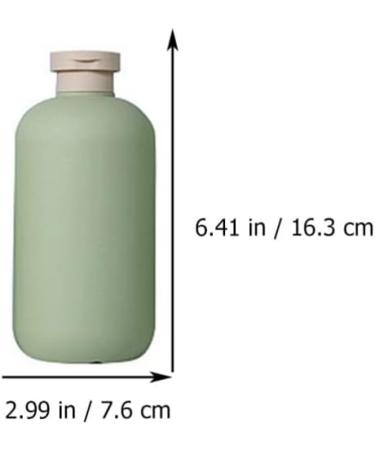 minkissy 3pcs Flip Cap Shampoo Bottles Empty Sub Package Squeeze Bottles Shower Gel Bottle Refillable Containers for Shampoo Lotions Cream Wash Conditioner Green 16.3x7.6cm - Buy Online on GoSupps.com