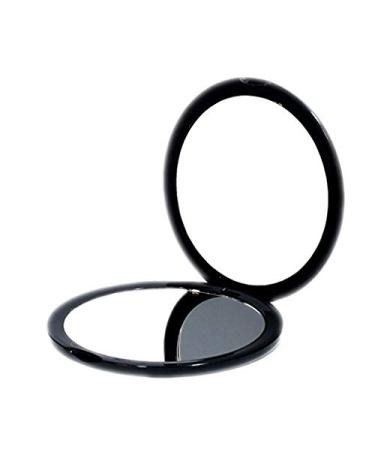 Magnifying Compact Cosmetic Mirror-deweisn Elegant Compact Pocket Makeup Mirror, Handheld Travel Makeup Mirror with Powerful 10x Magnification and 1x True View Mirror for Travel or Your Purse Black