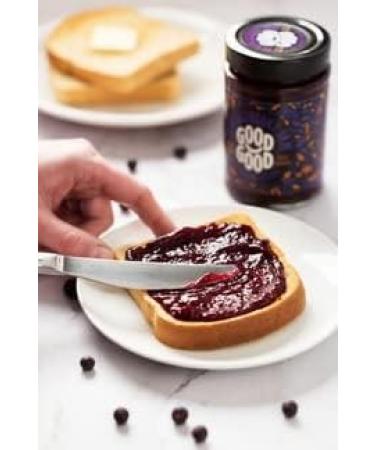 GOOD GOOD Sweet Strawberry & Blackcurrant Jams - Keto Friendly - Low Calorie Without Added Sugars - Vegan - Gluten Free - Preserves - 330g Jars - Buy Online on GoSupps.com