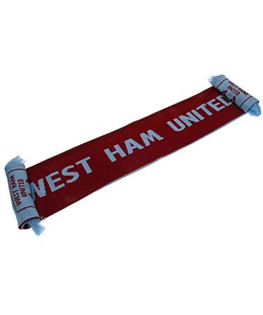 EPL West Ham Authentic 2 Sided Crest Scarf