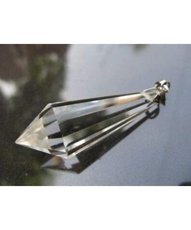 Natural Crystal Rough Rare Nature Clear Crystal Gemstone Point Pendant Reiki