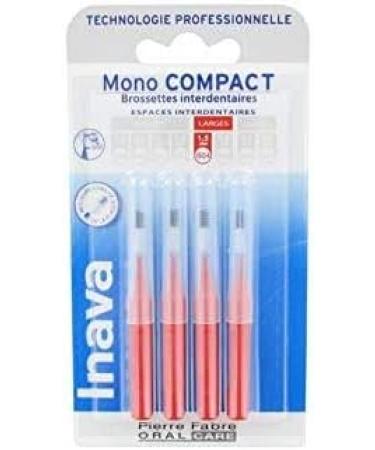 Inava Mono Compact Interdental Brush - Large Red (1.5 mm) - 8 Pieces - International Shipping Available - Buy Online on GoSupps.com
