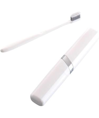 Ultechnovo Portable Travel Toothbrush Holder - Protective Case for On-the-Go Toothbrushes | Ideal Travel Gift in White - Buy Online on GoSupps.com