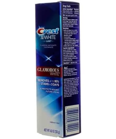 Crest 3D White Luxe Glamorous White Toothpaste - 4.8 oz | Buy Internationally for Bright White Teeth - Buy Online on GoSupps.com