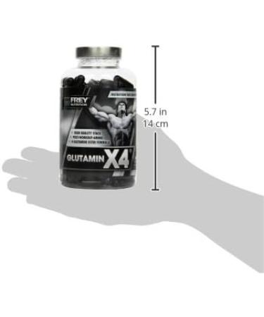 Buy Frey Nutrition Glutamine X4 - 250 Capsules | High-Quality Amino Acid Supplement for Muscle Recovery | International Shipping Available - Buy Online on GoSupps.com