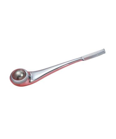Roller Ball Eye Cream Massager Stainless Steel Cream Spoon Combable Eyebrow Eyelash Eye Massager (Size : B(Silver))
