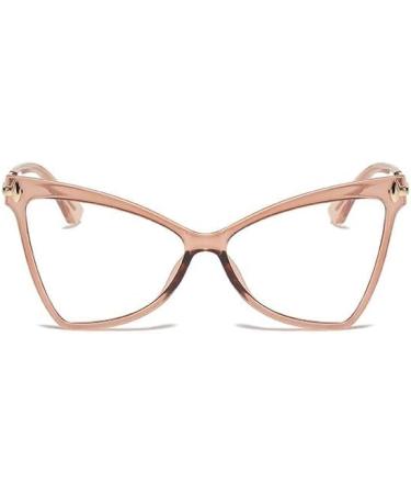 Oversized Blue Light Blocking Cat-Eye Glasses | Anti Eye Strain Reading Eyewear for Computer Use +0.00 C4 - Buy Online on GoSupps.com