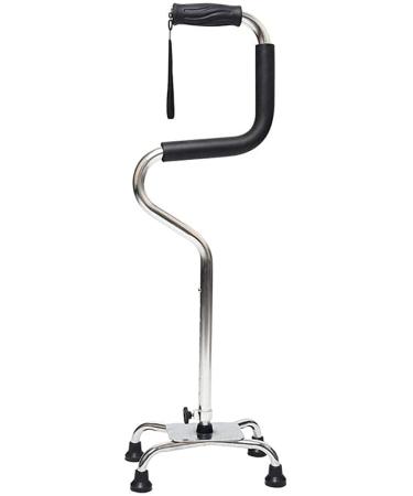 Walker Old Man Walking Stick Cane Four FeetFunction Turning Non Slip Elderly Crutches Walker Lightweight Folding Adjustable Aid Blue Practical Elegant