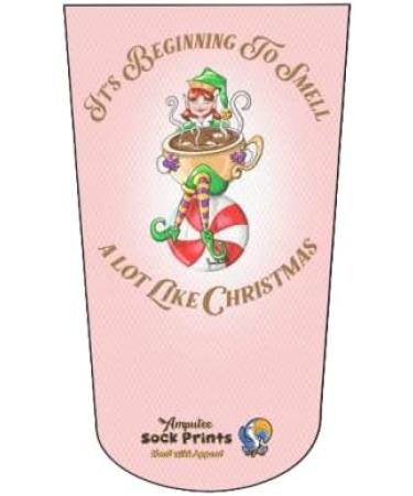 Christmas-themed Pink V1 3Ply Amputee Stump Sock - Limited Edition - Buy Online on GoSupps.com