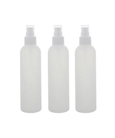 Empty bottle with atomizer 250ml Kosmetex BOSTON spray bottle plastic cylindrical semi-transparent medium 3 x 250ml