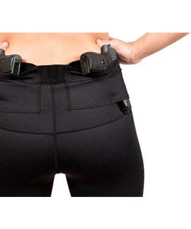 Graystone Women's Concealed Carry Holster Shorts - Black Medium - CCW Compression Clothing with Glock Pockets - Buy Online on GoSupps.com
