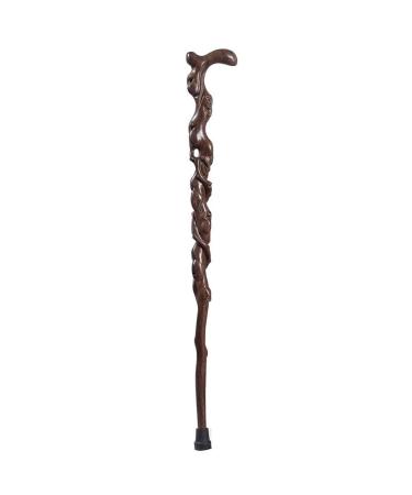 Cane Crutch Solid Wood Cane Root Carving Black Rosewood Whole Material Mahogany Walking Stick African Ebony Tree Root Carving Crutches Suitable for Elderly Gifts crutch-11.19 It's so Kind of You