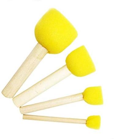 60pcs Assorted Round Paint Foam Sponge Brush Set Painting Tools  Brush Set - Great for Kids Arts and Crafts  Stencils  Painting - Buy Online on GoSupps.com