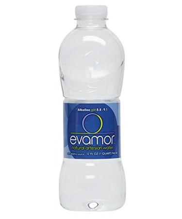 Evamor Natural Alkaline Artesian Water, 32-oz Bottles (Pack of 6) 32 Fl Oz (Pack of 6)