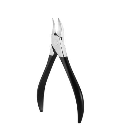 Professional Nail Art Clipper Nipper Dead Skin Shear Polishing Manicure Care Tools Stainless Steel Nail Cutter Trimmer(Svart) 12.5*5.5cm Svart