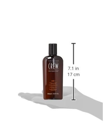American Crew 3-in-1 Shampoo Conditioner Body Wash 8.45oz - All-in-One Hair and Body Care - Buy Online on GoSupps.com