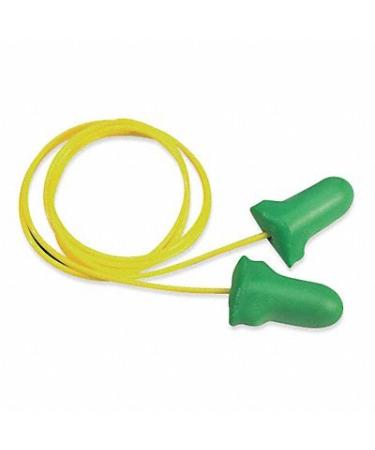Howard Leight Disposable Corded Earplug 30 dB One Size Polyurethane Max Lite Green poly Bag 1Box/100Pairs