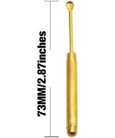 Gold Metal Keychain Earwax Cleaner Spoon | Multifunctional Ear Pick Tool - Buy Online on GoSupps.com