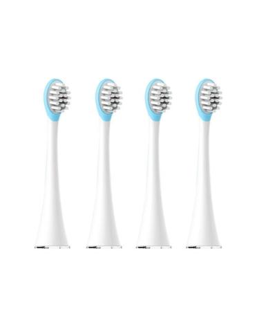 AD-BCRBgen 4 pieces/pack replacement heads for electrical toothbrushes for soft toothbrush heads with original interchangeable head nozzles made of rubber (color: Blue Brush Head)