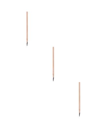 Healeved 3pcs Pencil Brow Pen Makeup Brow Pencil Eye Brow Pencil Portable Brow Pencil Wooden 1 count (Pack of 1) Coffeex3pcs