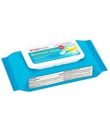 CVS Health Medicated Wipes 48 - Soothing Relief for Skin Irritations | Buy Internationally - Buy Online on GoSupps.com
