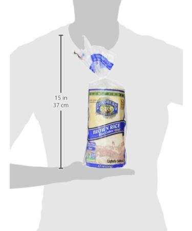 Lundberg Brown Rice Cakes - Lightly Salted, 8.5oz (Pack of 12) - Healthy Snack - Buy Online on GoSupps.com