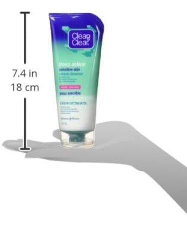 Clean & Clear Deep Action Cream Cleanser for Sensitive Skin 192ml Cream Cleanser (Sensitive Skin) - Buy Online on GoSupps.com