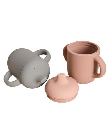 Moguda Silicone Sippy Cup Training for Baby | Spill Proof Soft Spout Lid | Easy Grip Handles | Unbreakable Design | 5oz Capacity | Ideal for 6-12 months | Silikong Non-Slip No-Spill Drinking Solution - Buy Online on GoSupps.com