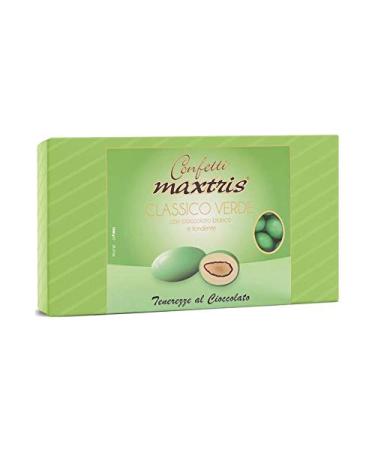 MAXTRIS | Italian Almond Dragées | CLASSIC GREEN | 1 Kg.