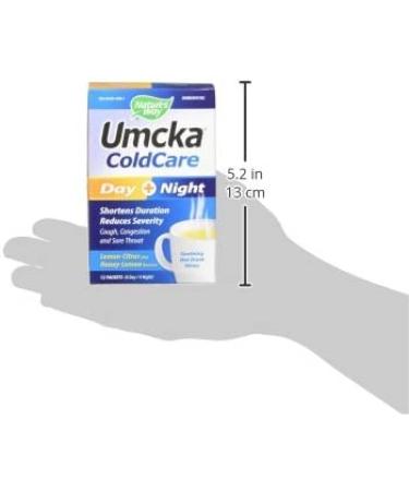 Nature's Way Umcka ColdCare Day & Night Drink Mix - Lemon & Honey, 12 Packets - Buy Online on GoSupps.com