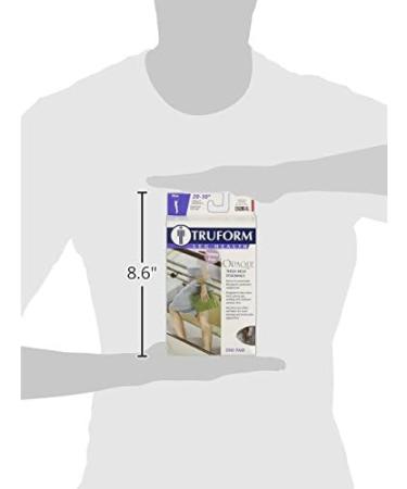Truform Women's Compression Stockings 20-30 mmHg - Thigh High Open Toe Opaque Beige X-Large | Pack of 2 - Buy Online on GoSupps.com