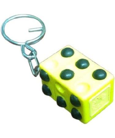 The Braille Store Braille Letter Keychain (Twist to Make Any Braille Character)