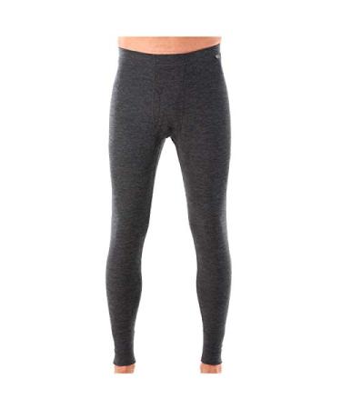MERIWOOL Mens Base Layer 100% Merino Wool Thermal Pants Charcoal Gray X-Large