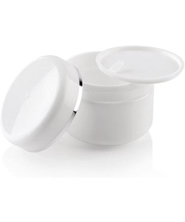 6 Pack 50ml Refillable Round Plastic Containers - Perfect for Makeup Face Cream Lip Balm & Eye Shadow - Buy Online on GoSupps.com