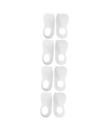 NOLITOY 4 Pairs Foot Insoles Arch Support Sleeve Arch Support Insoles Men Pad Correction Gel Arch Support Cushion Arch Foot Pads O/x White Supplies Man Arch of Foot