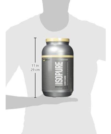 Isopure Low Carb Protein Powder - Toasted Coconut 3 lb (1.36 kg) | High Protein, Low Carb Fitness Supplement - Buy Online on GoSupps.com