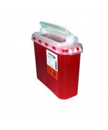 2-Pack 5.4 Qt Style Sharps Disposal Container with Touch-Free Rotating Lid - Buy Online on GoSupps.com