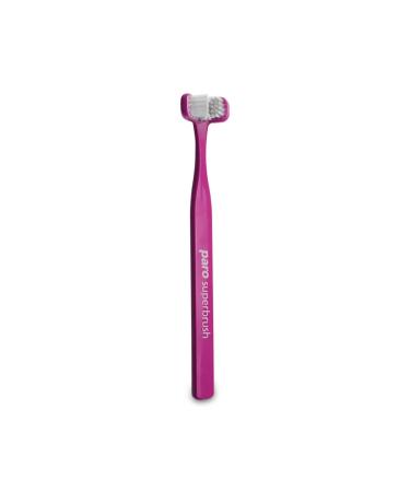 Paro 3 in 1 Superbrush Soft toothbrush with Triple Head Thorough Clean All Sides