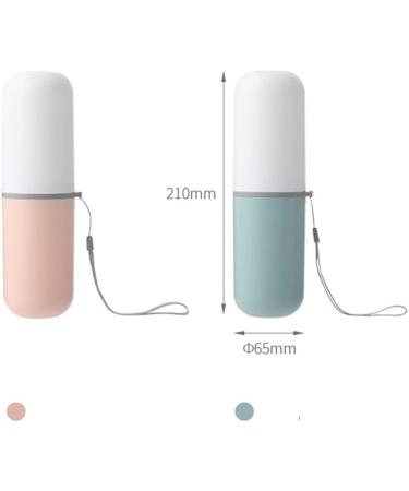 Croselyu Portable Travel Toothbrush Storage Box & Wash Cup Set - Pink - Buy Online on GoSupps.com