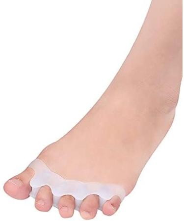KJ BN Toe Corrector for Hallux Valgus - 2 Pairs for Men & Women - White & Skin Color Options | International Shipping - Buy Online on GoSupps.com
