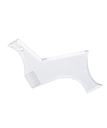 rongweiwang Beard Template For Men Smooth And Comfortable Shaping Experience Compact And Lightweight ABS Beard Shaping Tool Template Transparent