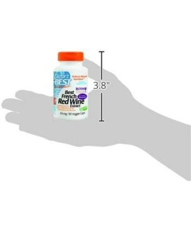 Doctor's Best Resveratrol 60 mg - French Red Wine Grape Extract | 90 Veggie Caps - Buy Online on GoSupps.com